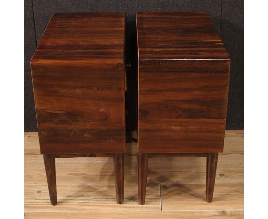 Two mid-20th century Deco bedside tables