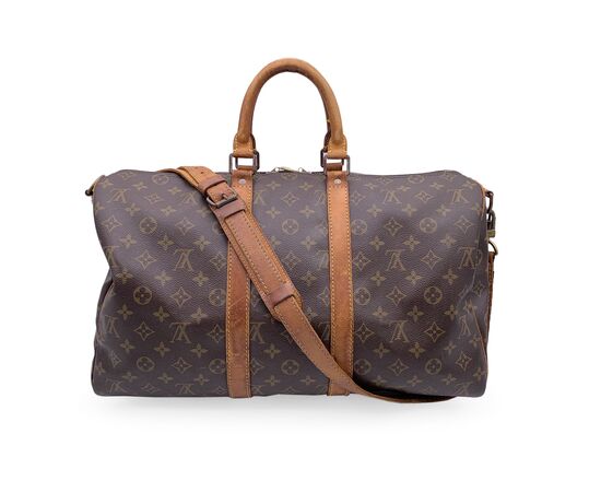 LOUIS VUITTON Borsa da Viaggio in Tela Col. Marrone Keepall L