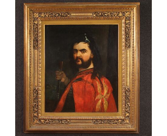Particular portrait signed and dated 1859