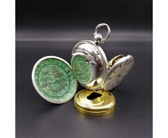 Orologio da tasca inglese con fusee, savonette, 1846 