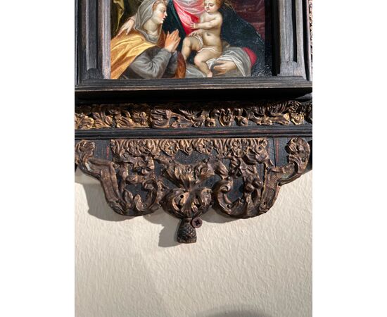“Sacra famiglia con Santa” - XVII secolo