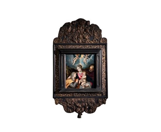 “Sacra famiglia con Santa” - XVII secolo