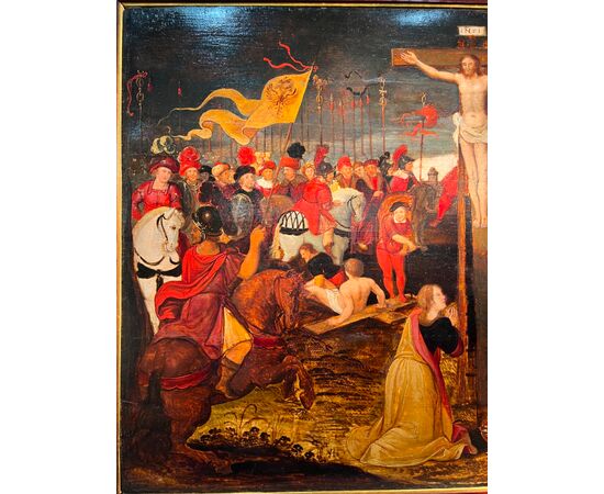 “Crocifissione con due ladroni” - fine XVI secolo