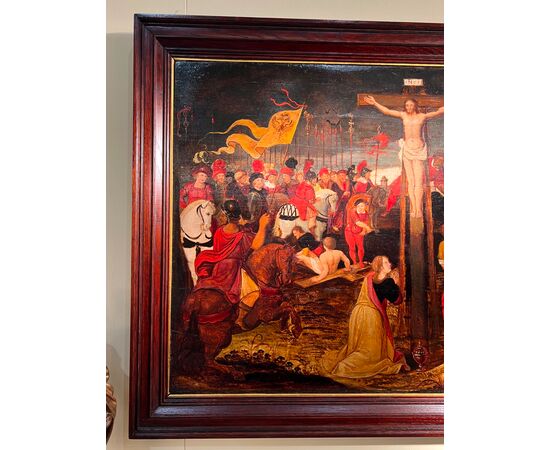 “Crocifissione con due ladroni” - fine XVI secolo