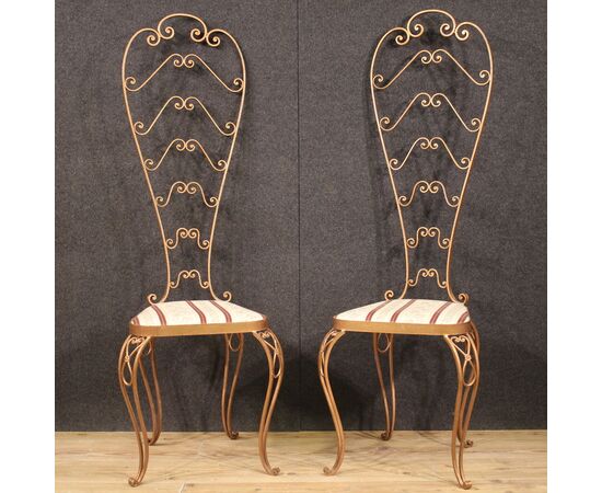 Pair of Italian chairs from the 60s Pier Luigi Colli