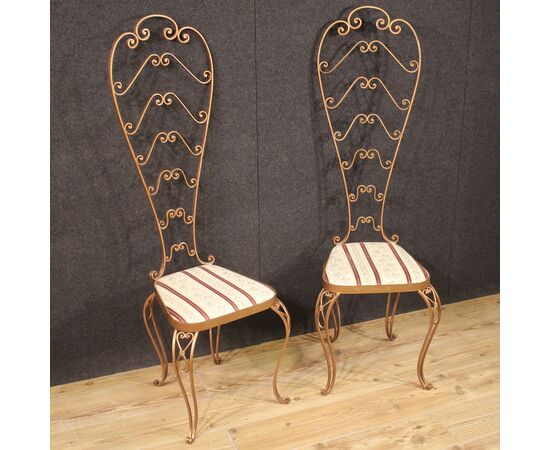 Pair of Italian chairs from the 60s Pier Luigi Colli