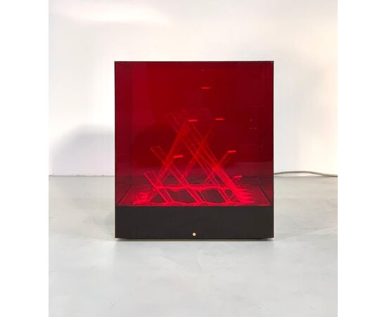 Cubo di Teo Table Lamp by James Rivière for Centro Ricerche Arte Industria Lissone, 1960s