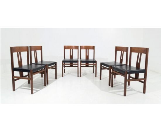 Titina Ammannati & Giampiero Vitelli for Rossi di Albizzate Dining Chairs, 1970s, Set of 6