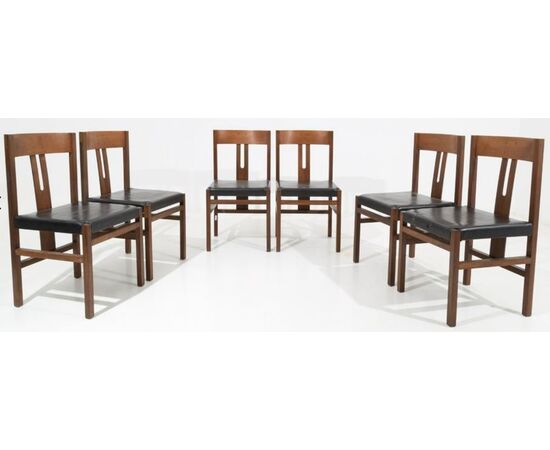 Titina Ammannati & Giampiero Vitelli for Rossi di Albizzate Dining Chairs, 1970s, Set of 6