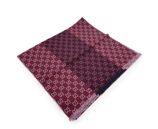 GUCCI Foulard in Lana Col. Bordeaux Scialle