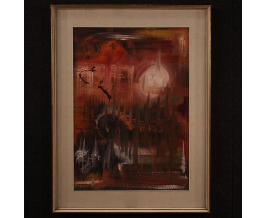 Italian abstract painting from 20th century