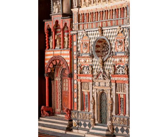 La Cappella Colleoni - Modello in legno, carta, pastiglia e materiali vari, Bergamo, 1873 -1875