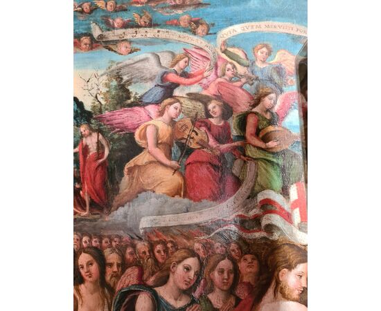 80. Bottega di Mario Pupini, 1511-75.  “Cristo appare risorto a Maria Maddalena”. 