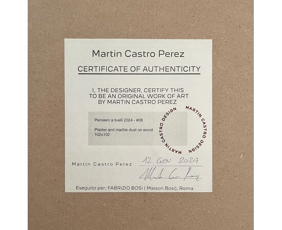 Quadro decorativo bianco - Martin Castro Perez