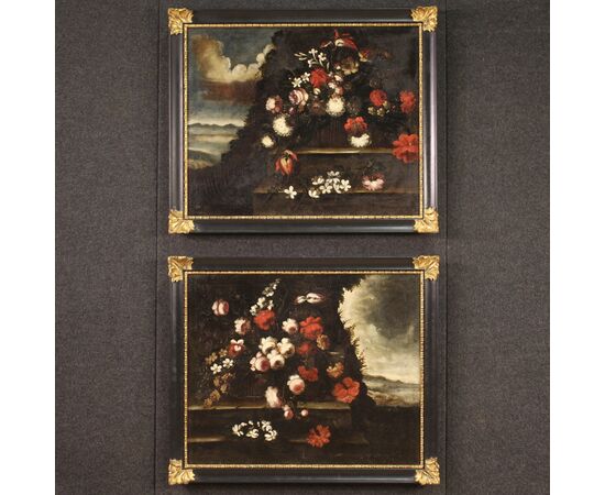 Still life painting from the first half of the 18th century