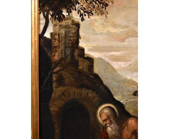 San Girolamo Penitente, Scuola veneta '500 (cerchia di Jacopo Negretti, detto Palma il Giovane)