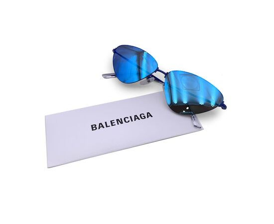 BALENCIAGA Occhiali da Sole in Metallolo Col. Blu BB0105S