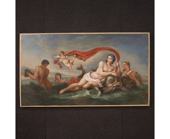 Mythological painting from the 18th century, the Triumph of Galatea