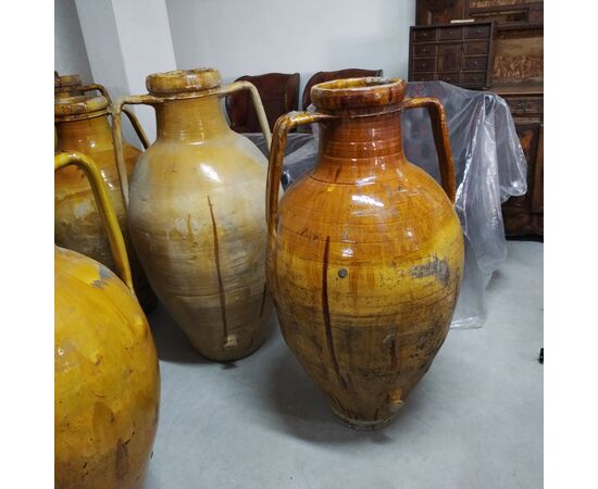 Capasoni, capasa, vasi , orcio , giara pugliese in creta della fine del XIX secolo 