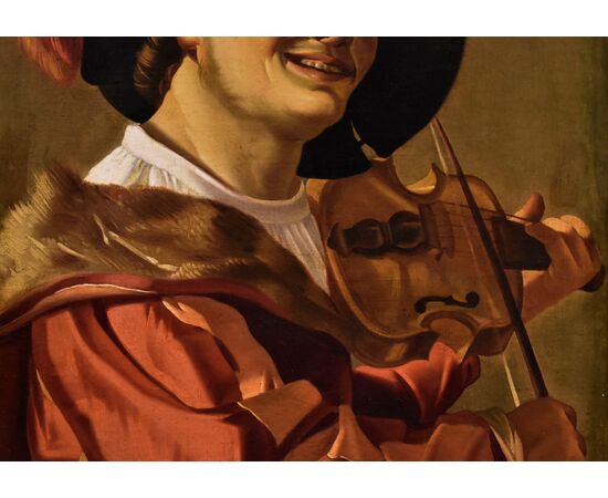 Suonatore di violino, Hendrick ter Brugghen (The Hague 1588–1629 Utrecht) Bottega