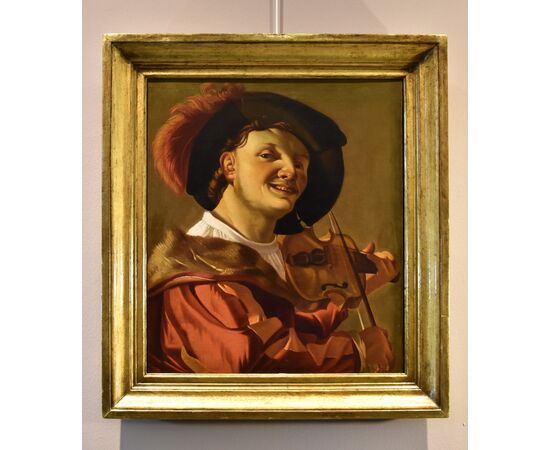 Suonatore di violino, Hendrick ter Brugghen (The Hague 1588–1629 Utrecht) Bottega