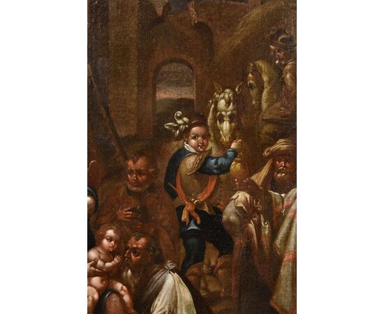 L’Adorazione dei Magi, Giovanni Stradano (Bruges 1523 - Firenze 1605) Bottega di