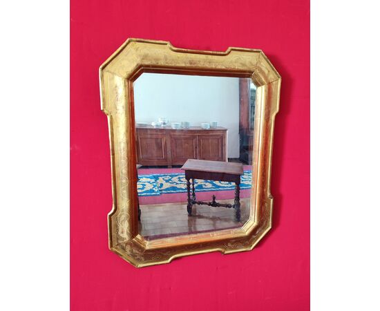 Golden tray mirror