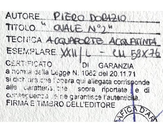 Piero Dorazio - "Ovale N°2" 