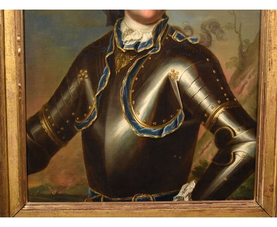 Ritratto di gentiluomo in armatura da cavaliere, Atelier di Jean-Marc Nattier (Parigi 1685 – Parigi 1776)