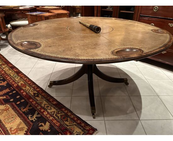 Grandissimo tavolo da gioco, mogano, XX-secolo