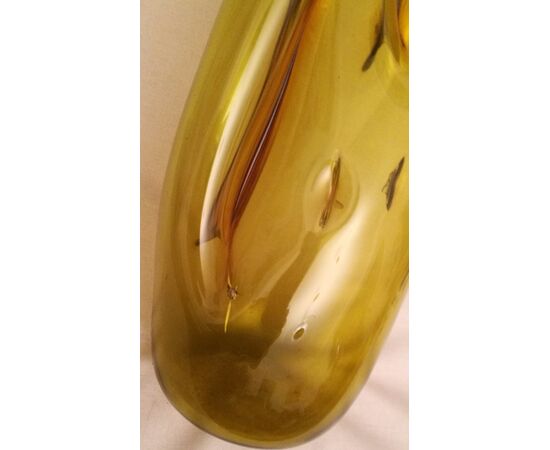 Vaso in vetro soffiato di Toni Zuccheri - Anni '50/60 - H 50 cm Murano (Venezia) - Italia