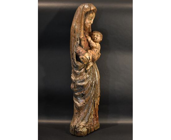 Vergine con Bambino, Scultore catalano/pirenaico XIII-XIV Secolo