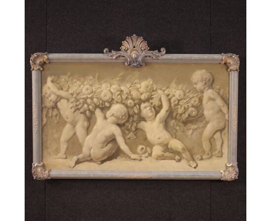 French Grisaille painting from the first half of the 20th century