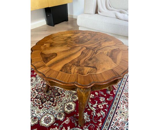 Piccolo tavolino da centro in radica - coffee table - H 46.5 cm