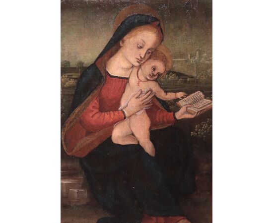 Painting: &quot;Madonna with Child&quot;, Tuscany, &#39;800     
