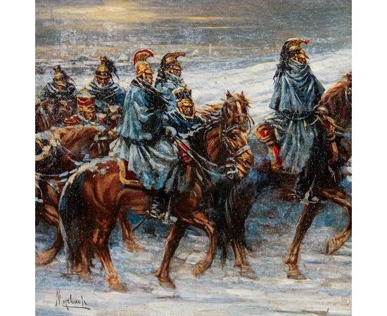 Felician von Myrbach-Rheinfeld (1853 – 1940), Passaggio di Napoleone e il suo esercito sulla Beresina