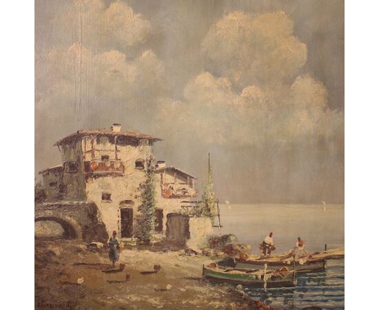 Painting signed seascape from the 20th century