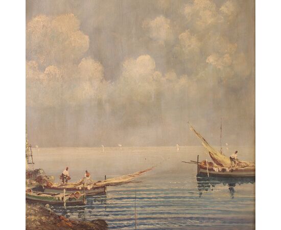 Painting signed seascape from the 20th century