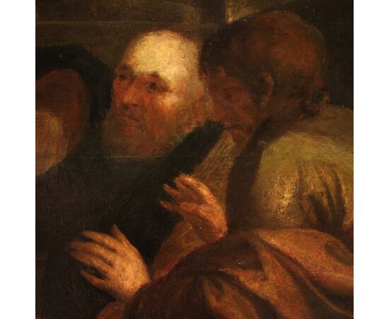 Dipinto Cena in Emmaus del XVIII secolo