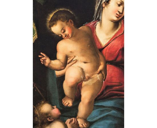 Madonna col Bambino e S. Giovannino - Veneto inizi '600
