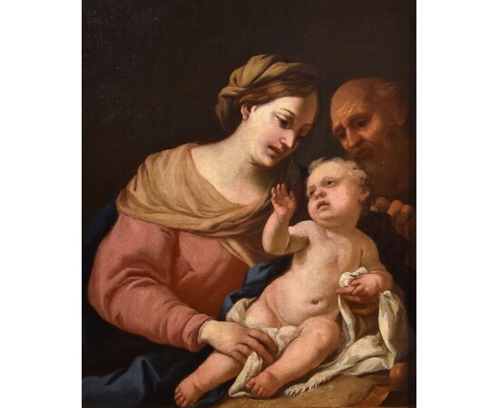 La Sacra Famiglia, Scuola genovese della seconda metà del Seicento Cerchia di Domenico Piola (Genova 1627 -1703)