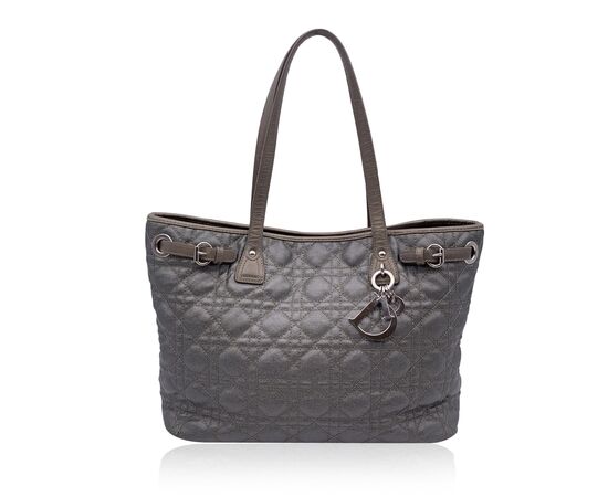 CHRISTIAN DIOR Borsa Shopper in Tela Col. Grigio Panarea M