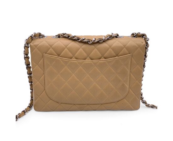 CHANEL Borsa a Tracolla Vintage in Pelle Col. Beige Timeless/Classique M