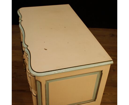 French lacquered and painted dresser from 20th century