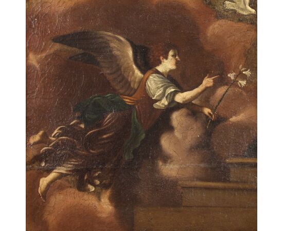 Italian religious artwork Annunciation from the 18th century