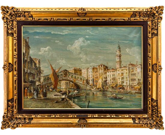 "Venezia, il Ponte di Rialto sul Canal Grande"