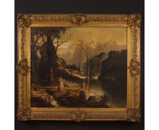 Great romantic landscape painting from the 19th century