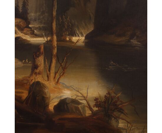 Great romantic landscape painting from the 19th century