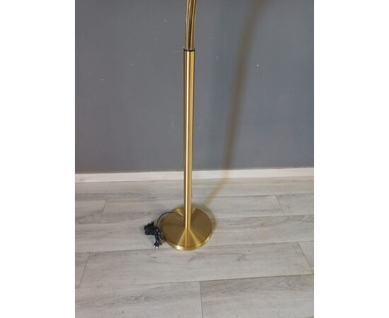 Lampada da terra anni 70 ottone satinato