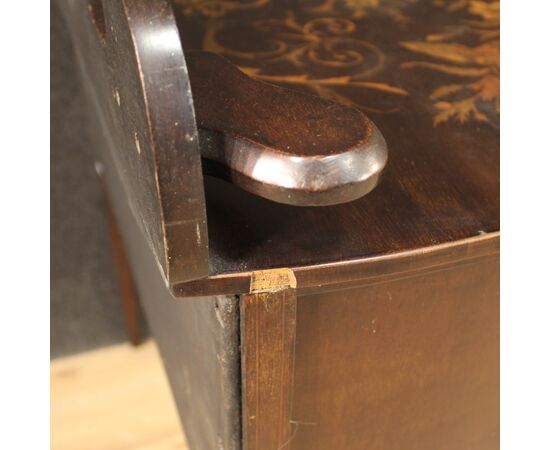 English dressing table in inlaid wood from 20th century